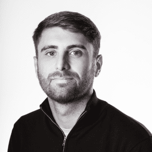 Billy Clackers black and white headshot