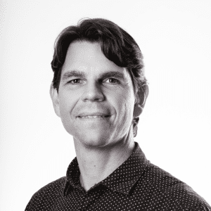 Brendan Carikas black and white headshot