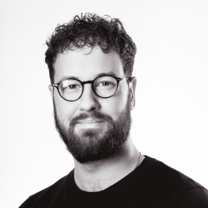 Jake Galvin black and white headshot